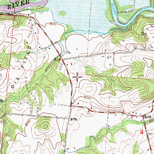 Topographic Map of Mount Bend Farm (historical), OH