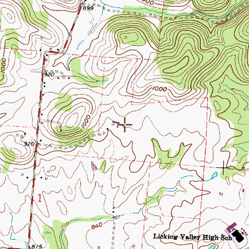 Topographic Map of Sulphur Spring Farm (historical), OH
