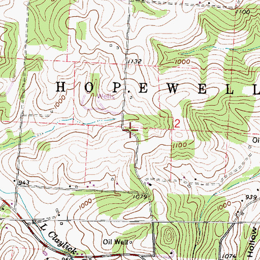 Topographic Map of Pagan School (historical), OH