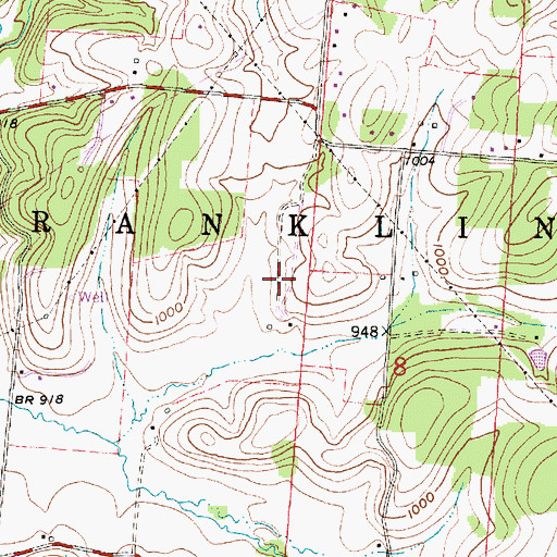 Topographic Map of Spring Valley Farm (historical), OH