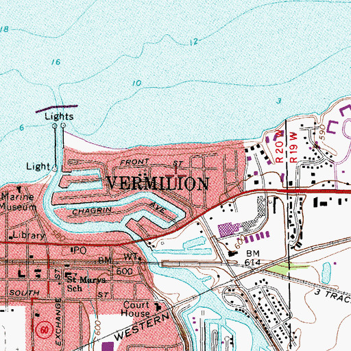 Topographic Map of Linwood Park, OH