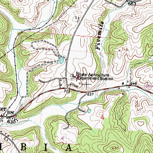 Topographic Map of Southeastern Ohio Test Farm, OH