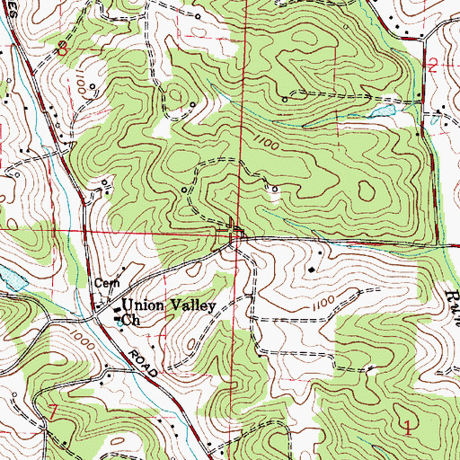 Topographic Map of School Number 1 (historical), OH