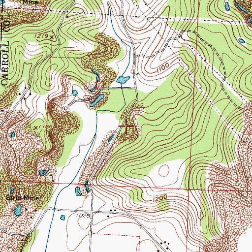 Topographic Map of Dublin School (historical), OH
