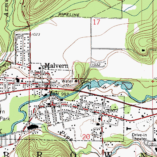 Topographic Map of Hardesty Cemetery, OH
