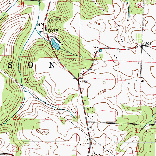 Topographic Map of White Hall School (historical), OH