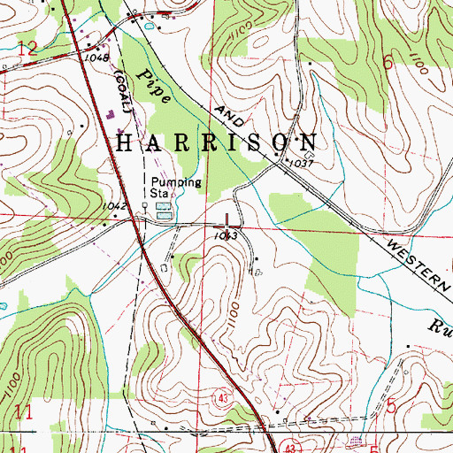 Topographic Map of Dunlap School (historical), OH