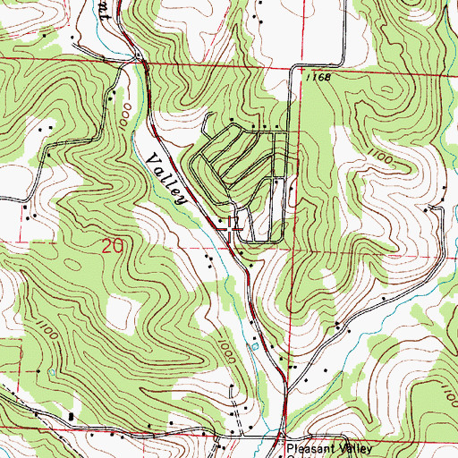 Topographic Map of Valley Run School (historical), OH