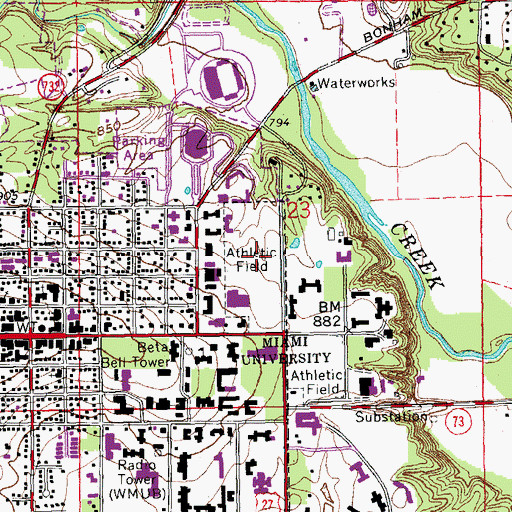 Topographic Map of McKie Field, OH