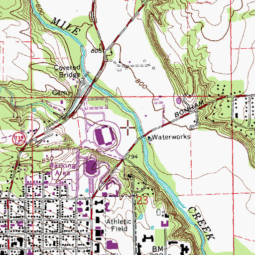 Topographic Map of Hannon Park, OH