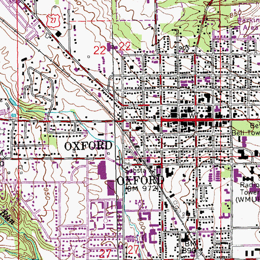 Topographic Map of Inoles Park, OH