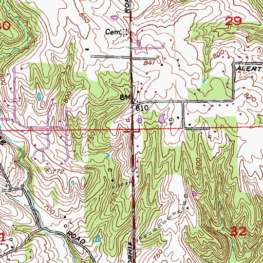 Topographic Map of School Number 9 (historical), OH