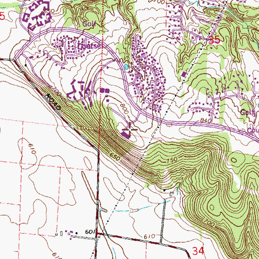 Topographic Map of Freedom Elementary School, OH