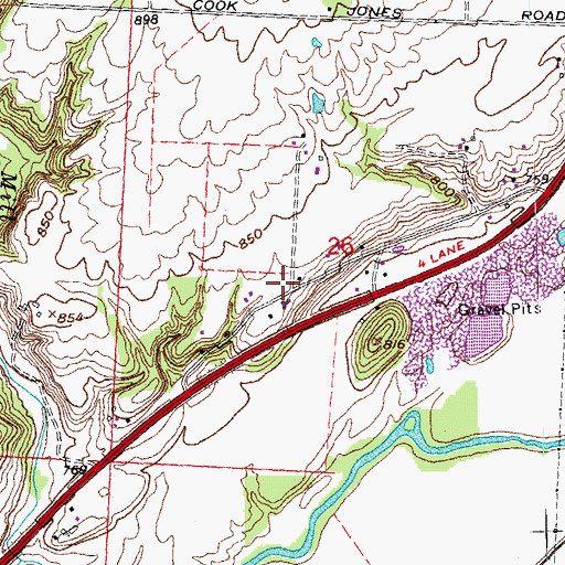 Topographic Map of College Hill School (historical), OH