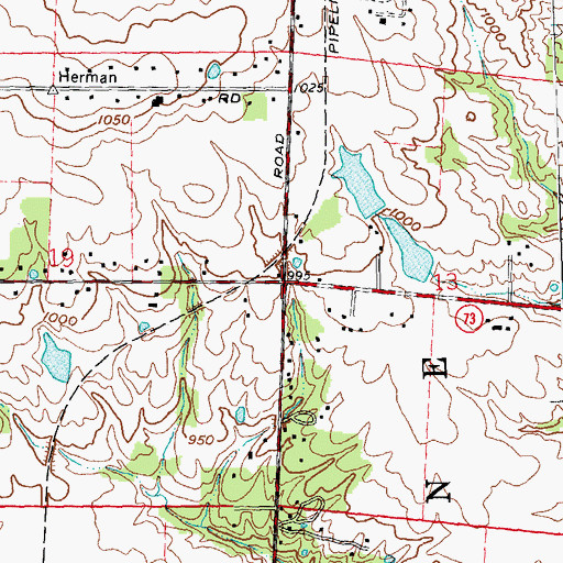 Topographic Map of Edgewood (historical), OH