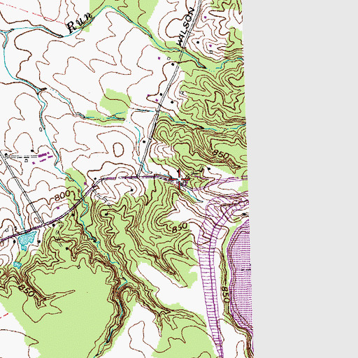 Topographic Map of Harmony Grove School (historical), OH