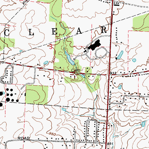Topographic Map of Harrison School (historical), OH