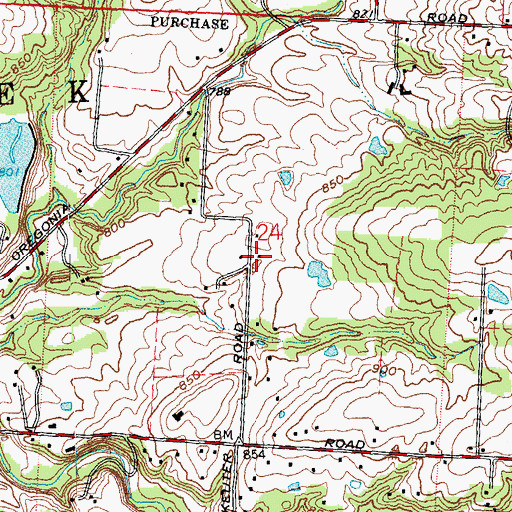 Topographic Map of Liberty School (historical), OH