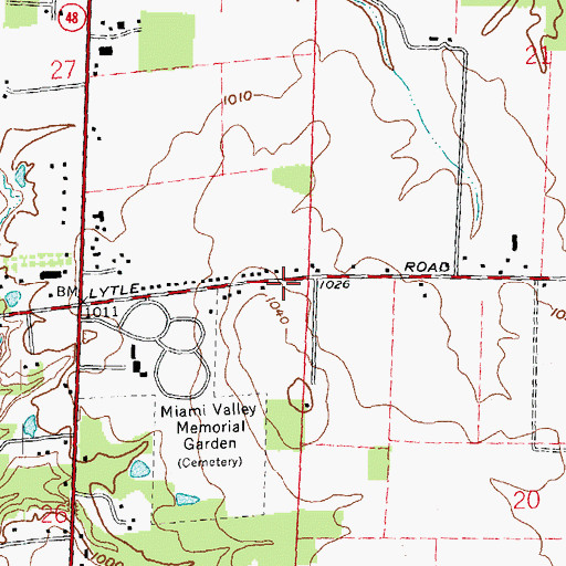 Topographic Map of School Number 10 (historical), OH