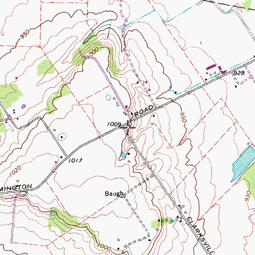 Topographic Map of Spring Hill School (historical), OH