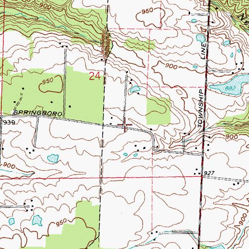 Topographic Map of Venable (historical), OH