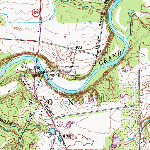 Topographic Map of Riverview Metropolitan Park, OH
