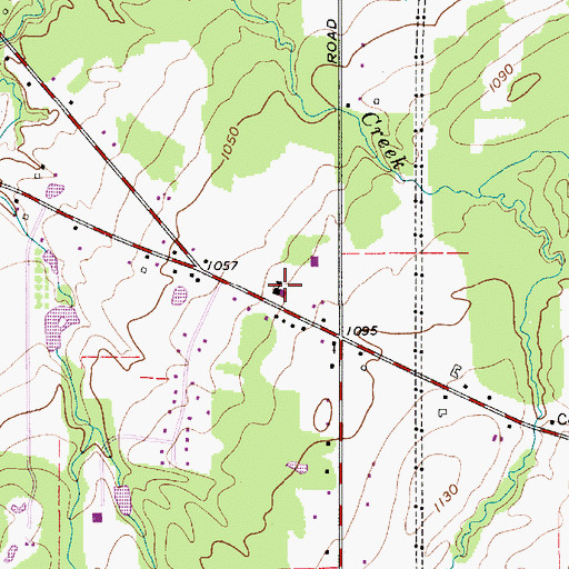 Topographic Map of Leroy Elementary School, OH