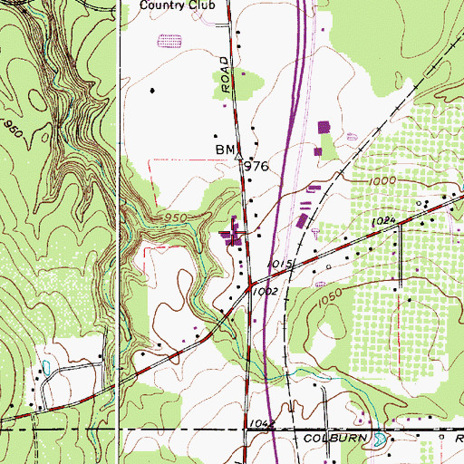 Topographic Map of Lake County Vocational School, OH