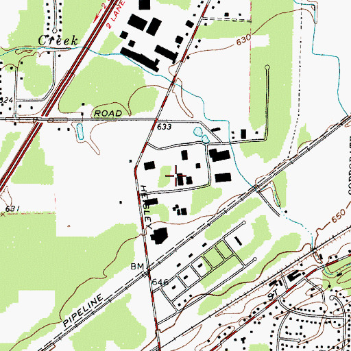 Topographic Map of Mentor Industrial Park, OH