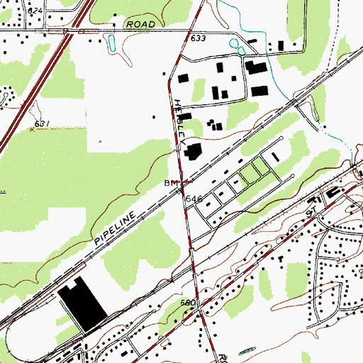 Topographic Map of Heisley (historical), OH