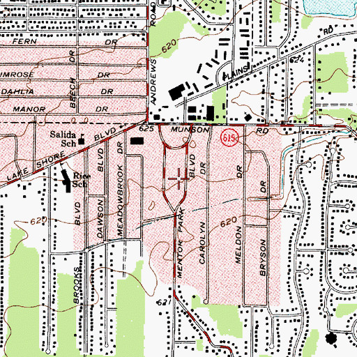Topographic Map of Salida, OH