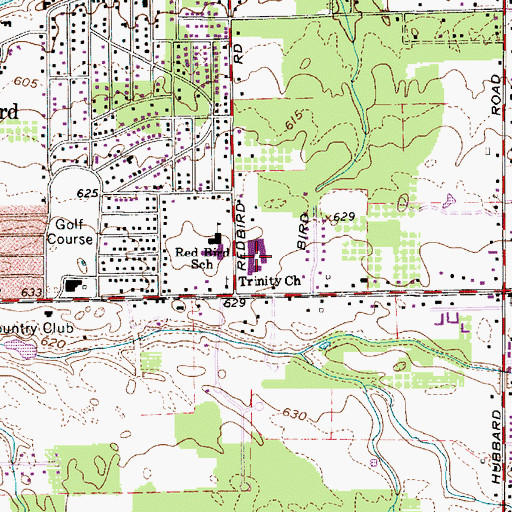 Topographic Map of Madison Middle School, OH