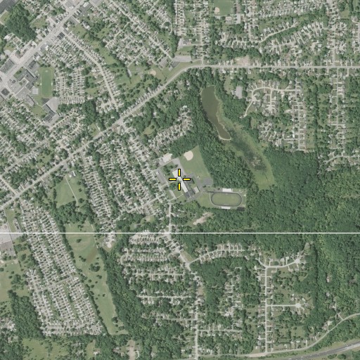 Aerial/Satellite Image of Wickliffe High School, OH