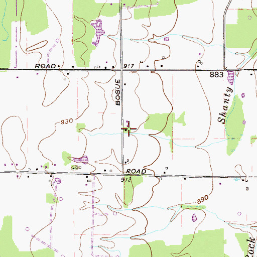 Topographic Map of New England Schoolhouse (historical), OH