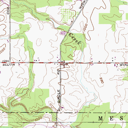 Topographic Map of Amish Church (historical), OH