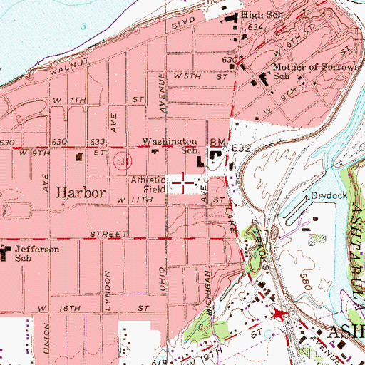 Topographic Map of Wenner Field, OH