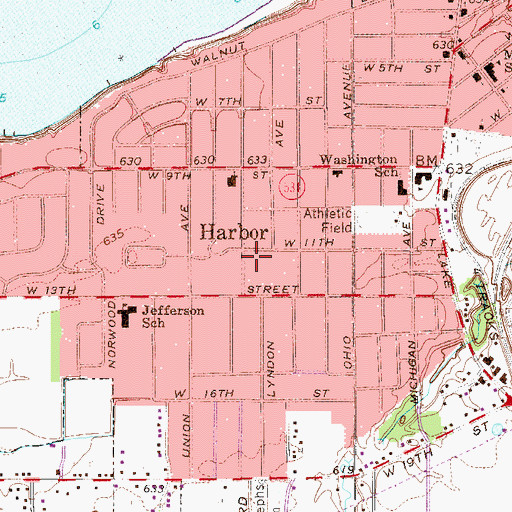 Topographic Map of Brooker Field, OH