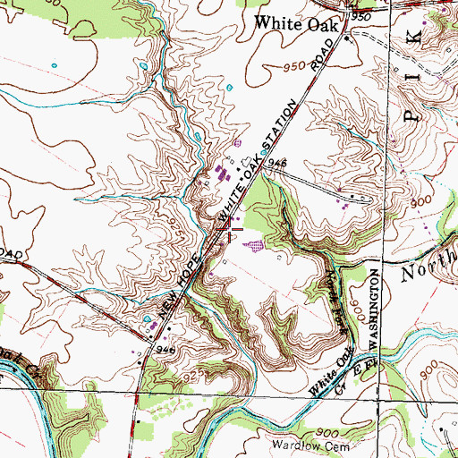 Topographic Map of Dunn School (historical), OH