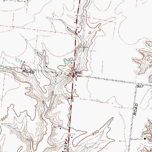 Topographic Map of Glady School (historical), OH