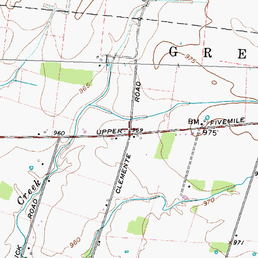 Topographic Map of Gum Corner School (historical), OH