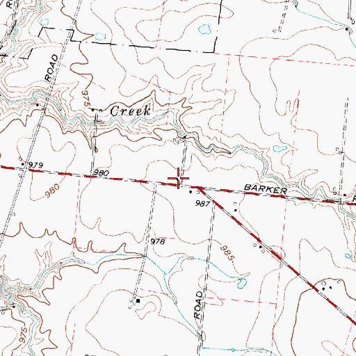 Topographic Map of Huber School (historical), OH