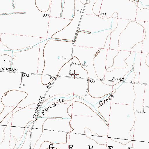Topographic Map of Johnson School (historical), OH