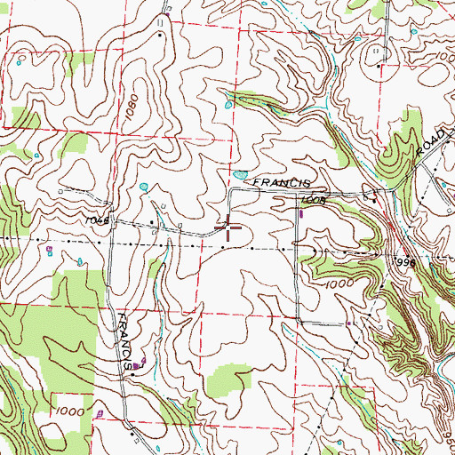 Topographic Map of Kansan School (historical), OH
