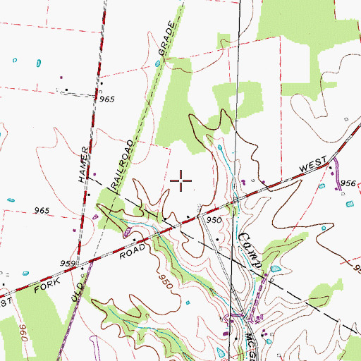 Topographic Map of Lakewood Golf Course, OH