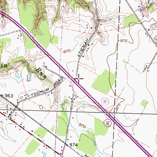 Topographic Map of Lazy Ridge School (historical), OH