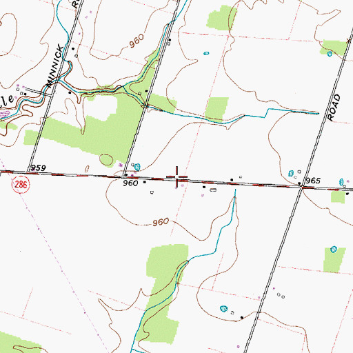Topographic Map of Maple School (historical), OH