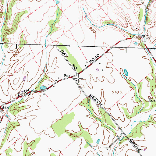 Topographic Map of Martin School (historical), OH