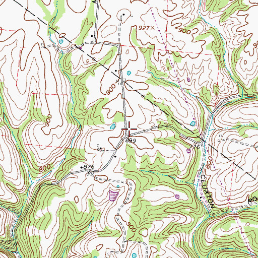 Topographic Map of Mount Ayr School (historical), OH