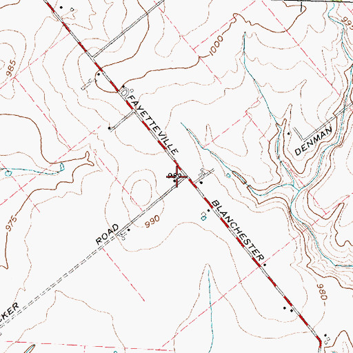 Topographic Map of Richland School (historical), OH