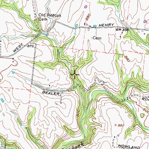 Topographic Map of Salisbury School (historical), OH